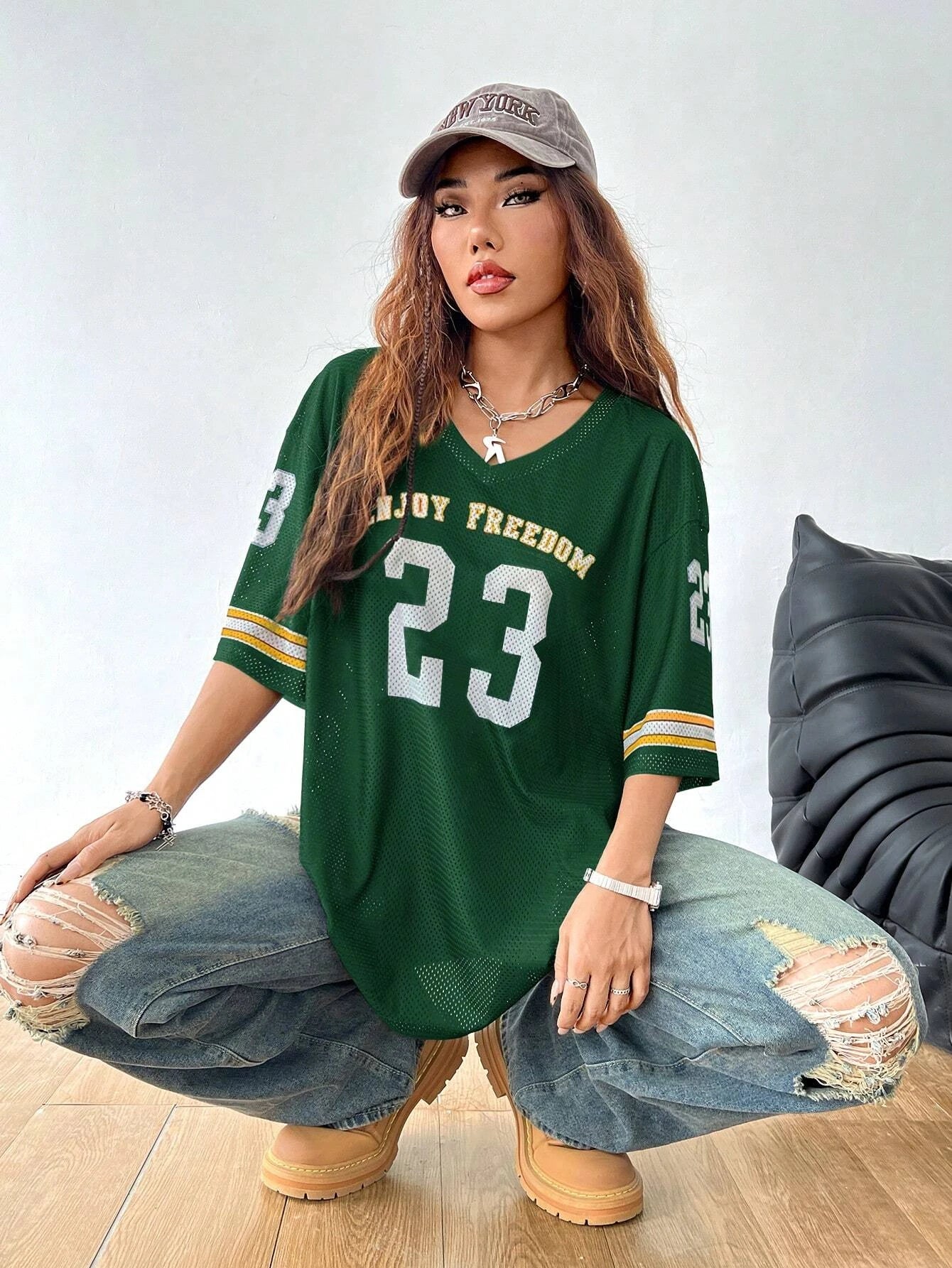 Oversized Jersey Top