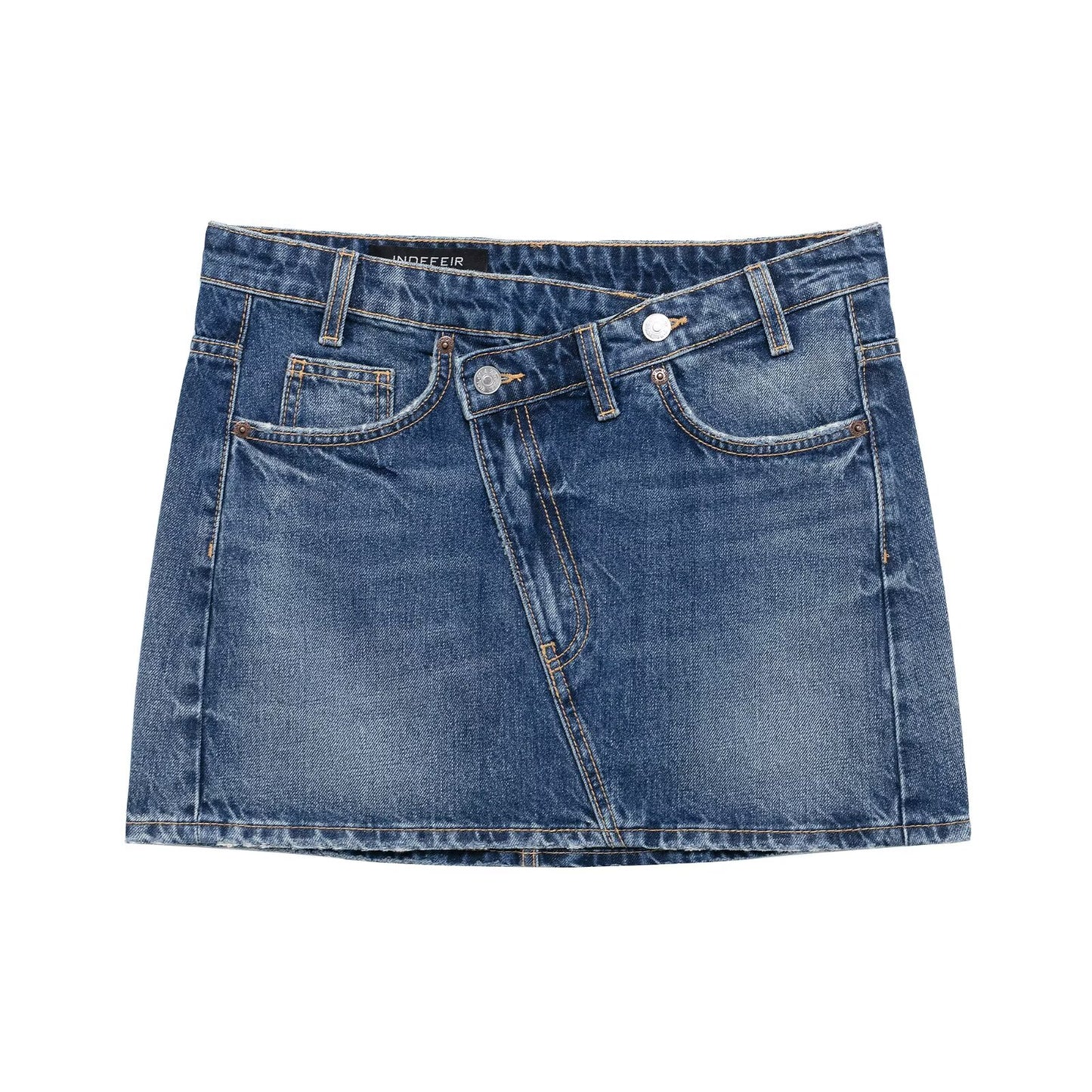 Viraler Asymmetrischer Jeans Rock