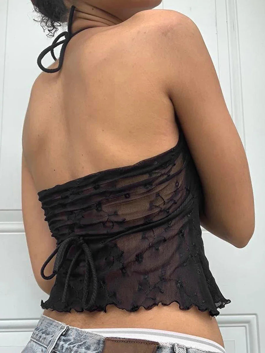Mesh Halter Top