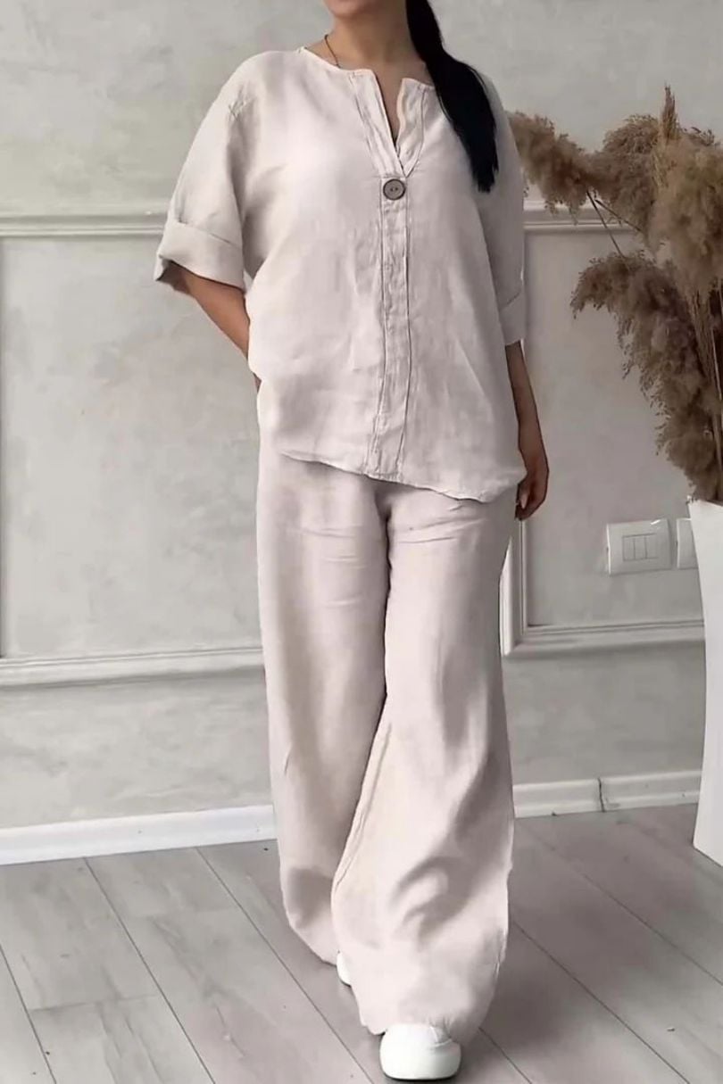 Elegantes Leinen Set
