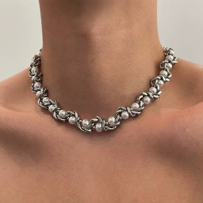 Chunky Kette / Armband mit Perlen