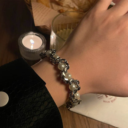 Chunky Kette / Armband mit Perlen