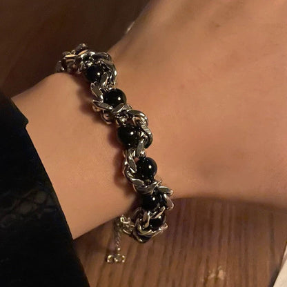 Chunky Kette / Armband mit Perlen