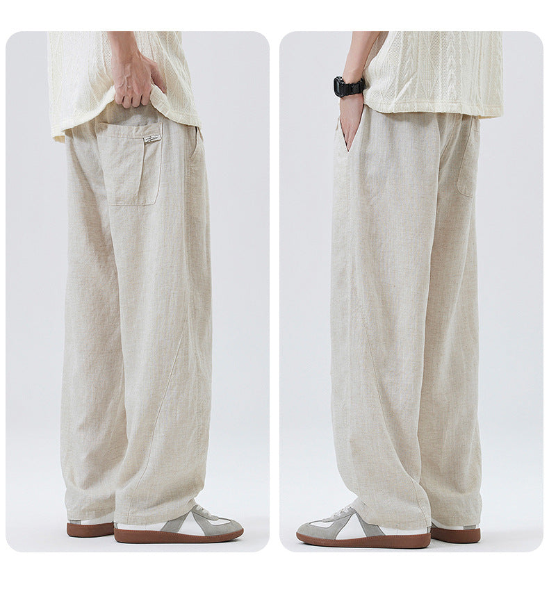 Leichte Sommer Leinen Hose