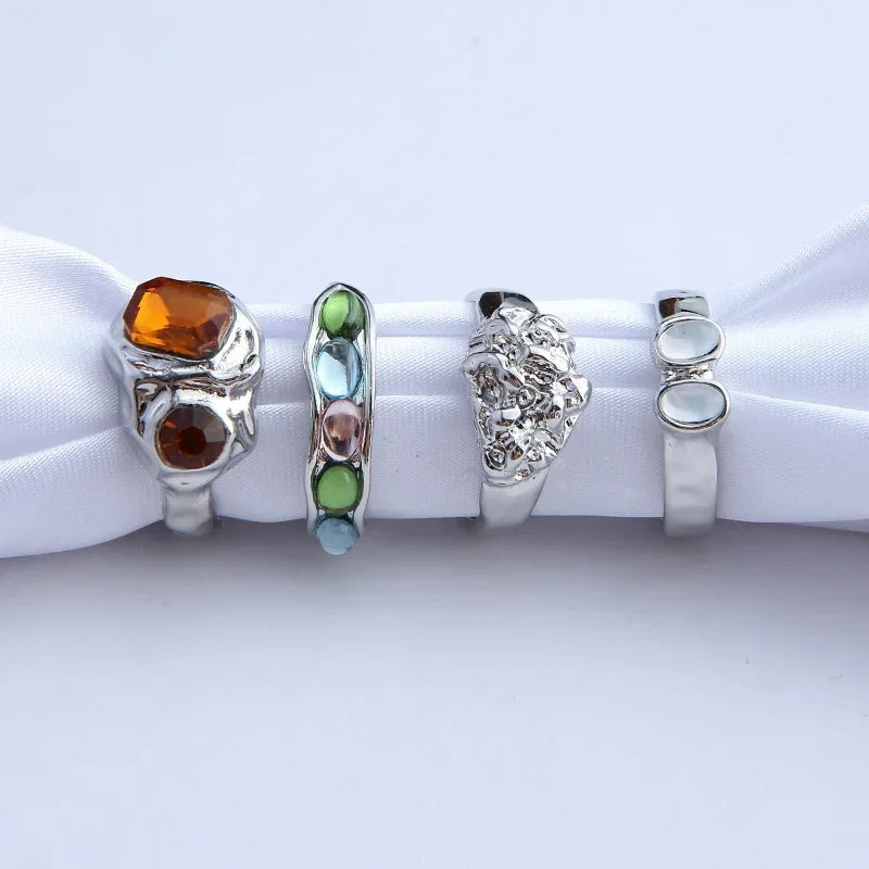 Gem Rings Set