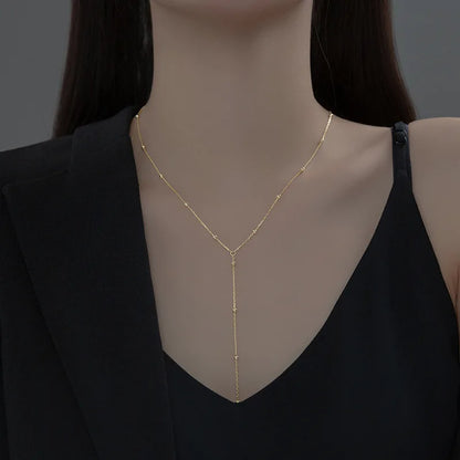 Long Crystal Necklace