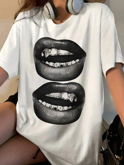 Teeth Print Top