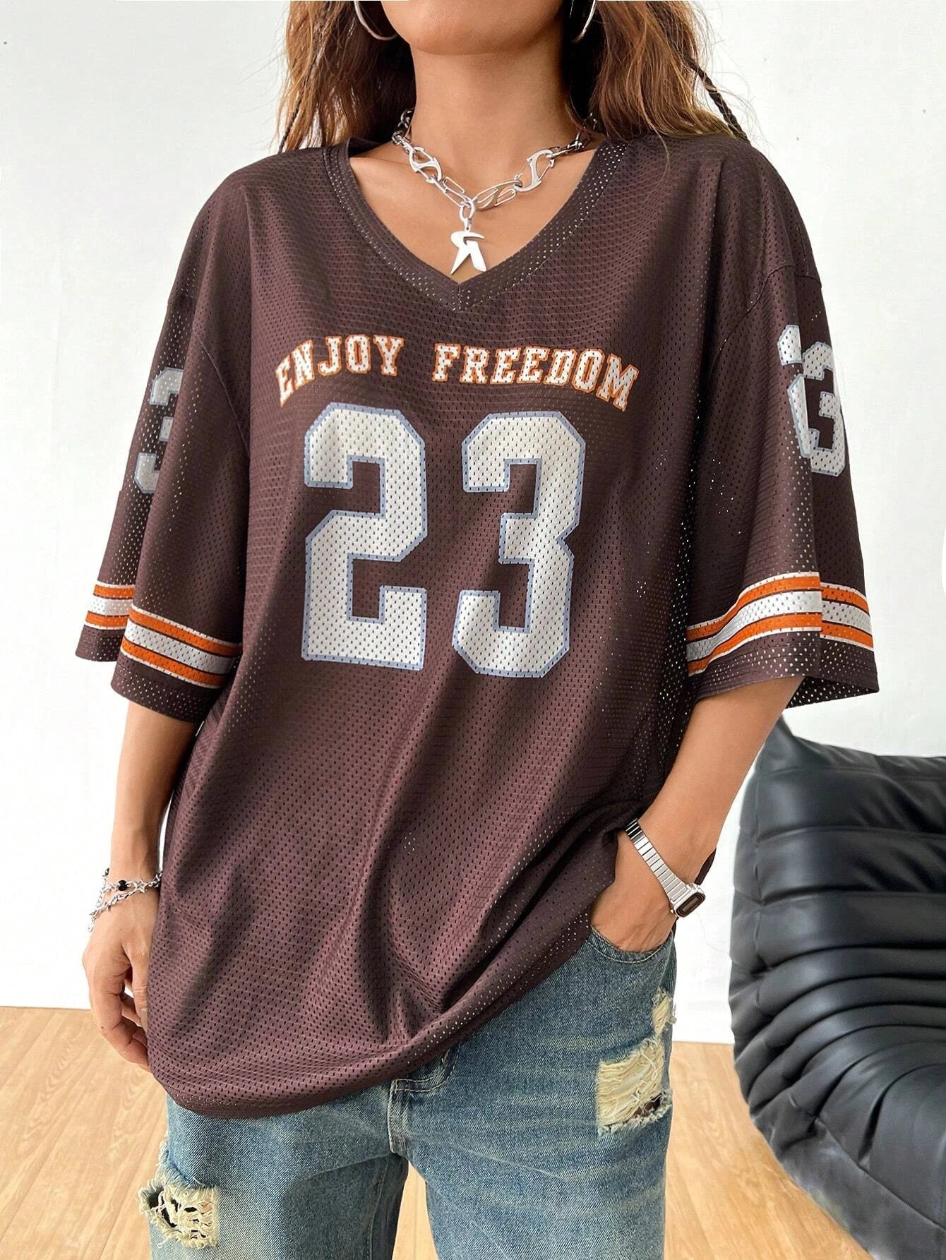 Oversized Jersey Top