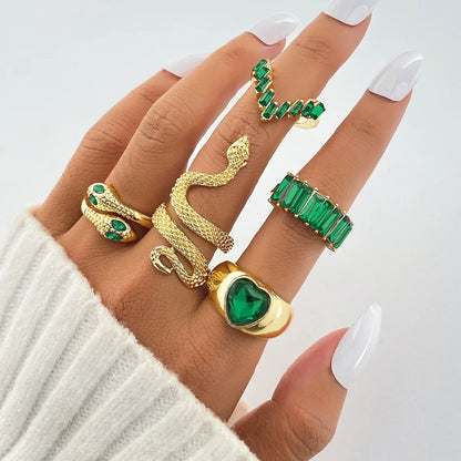 Gem Rings Set