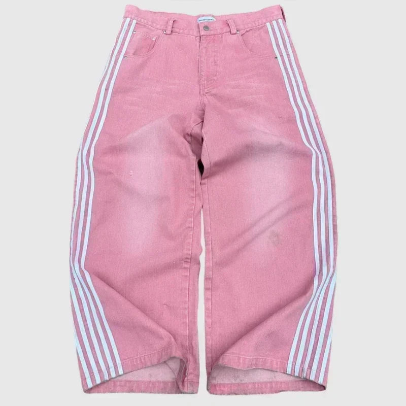 Striped Baggy Jeans