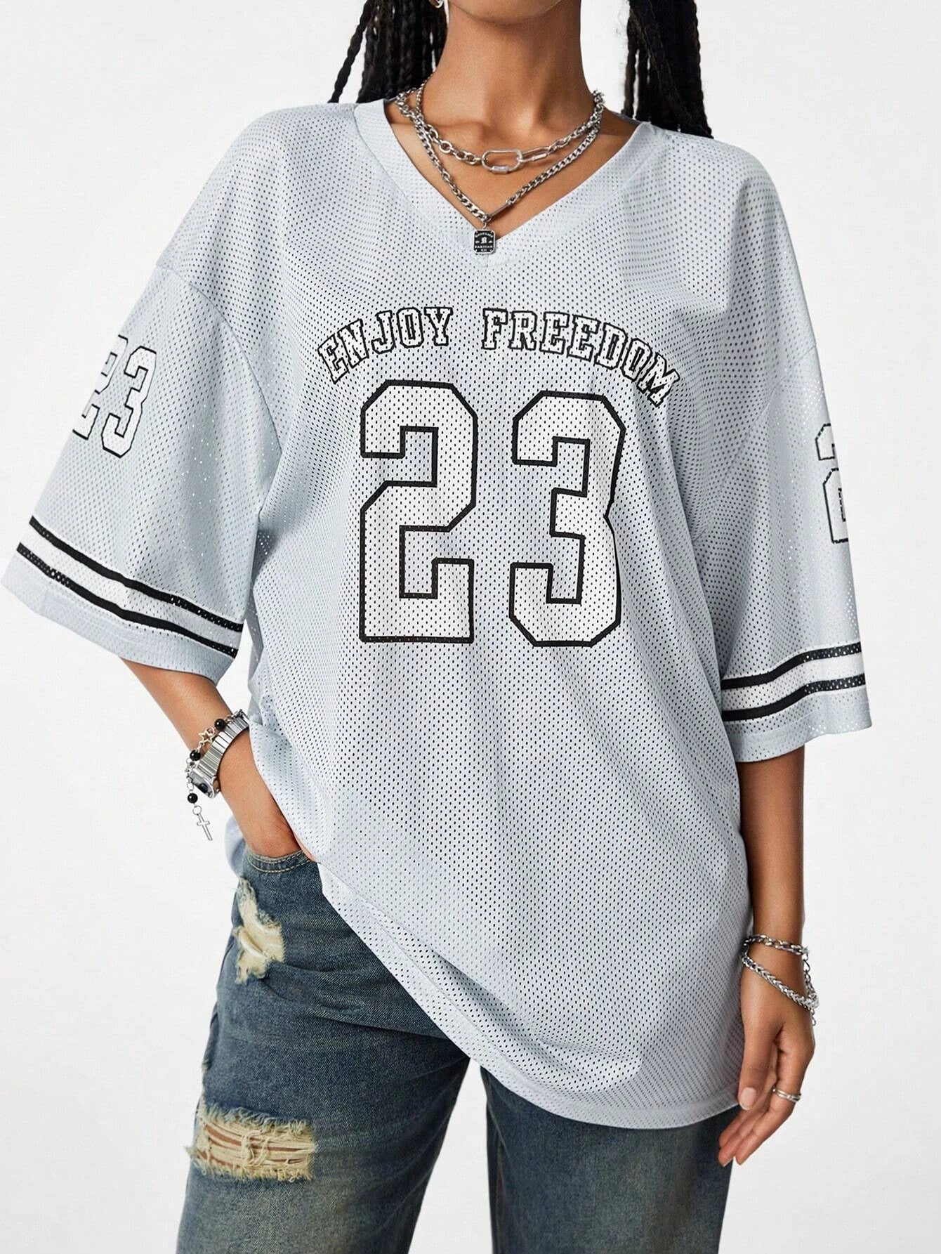 Oversized Jersey Top