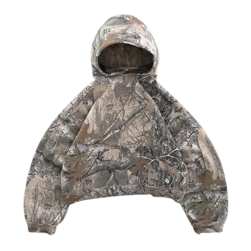 Sweatshirt mit Wood Muster UNISEX
