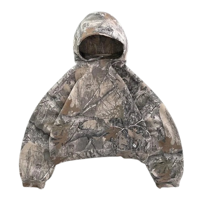 Sweatshirt mit Wood Muster UNISEX