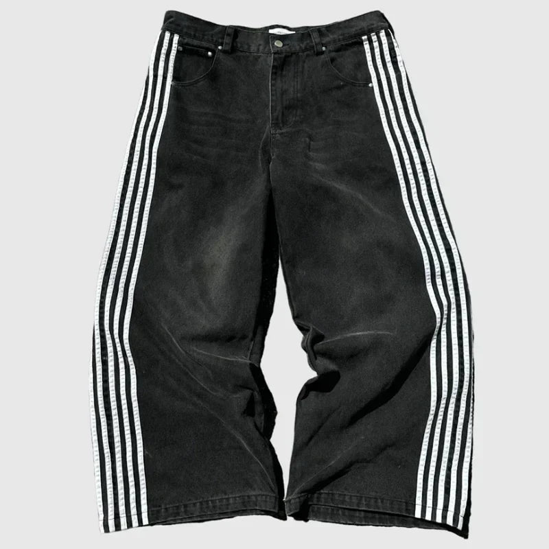 Striped Baggy Jeans