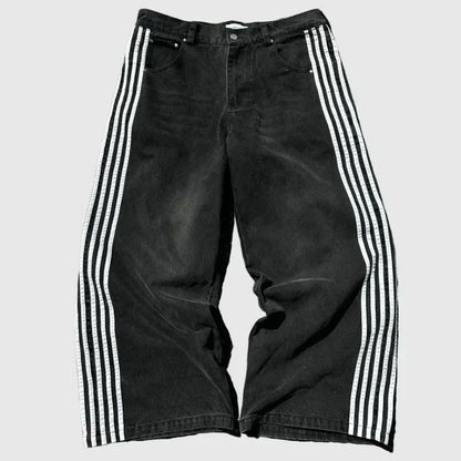 Striped Baggy Jeans