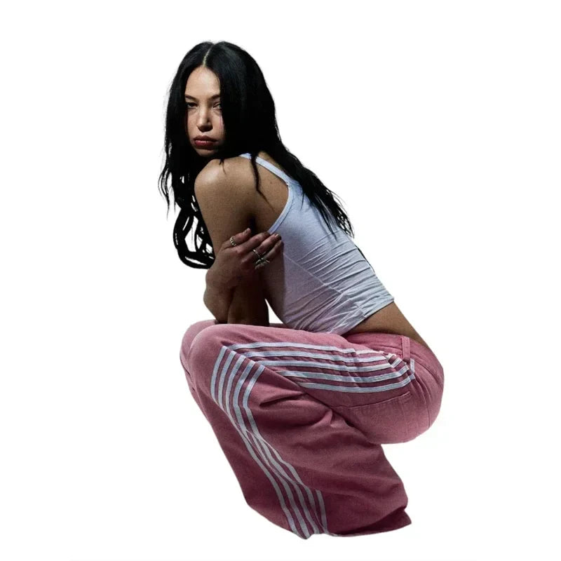 Striped Baggy Jeans
