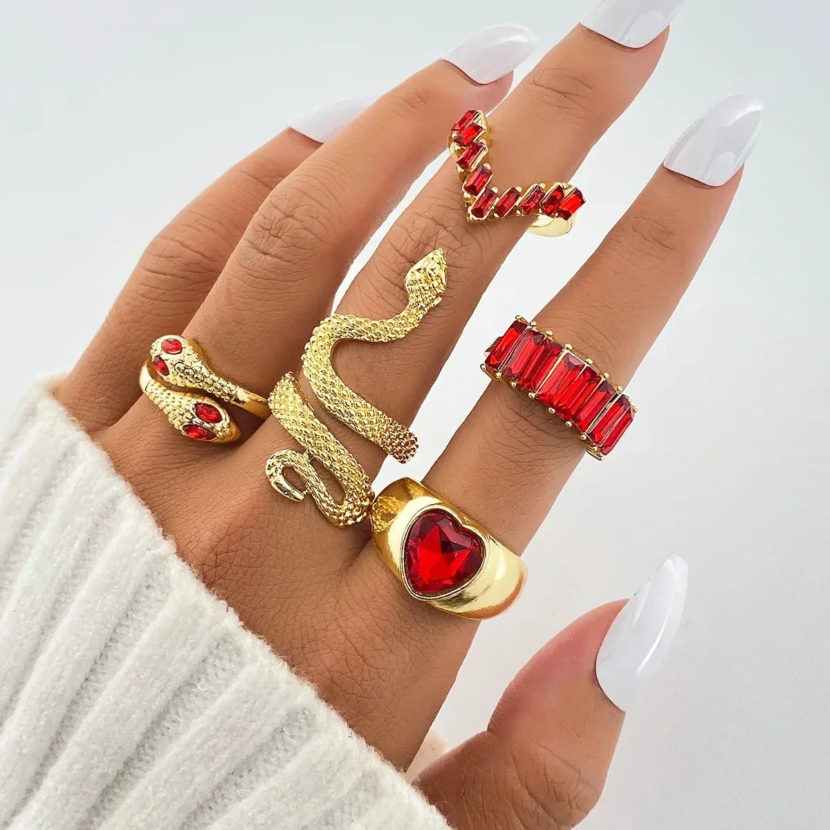 Gem Rings Set