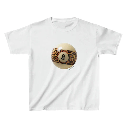 Leopard Print Billiard Ball Baby Tee