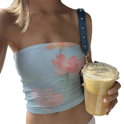 Blumen Tube Top