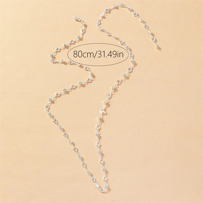 Long Crystal Necklace