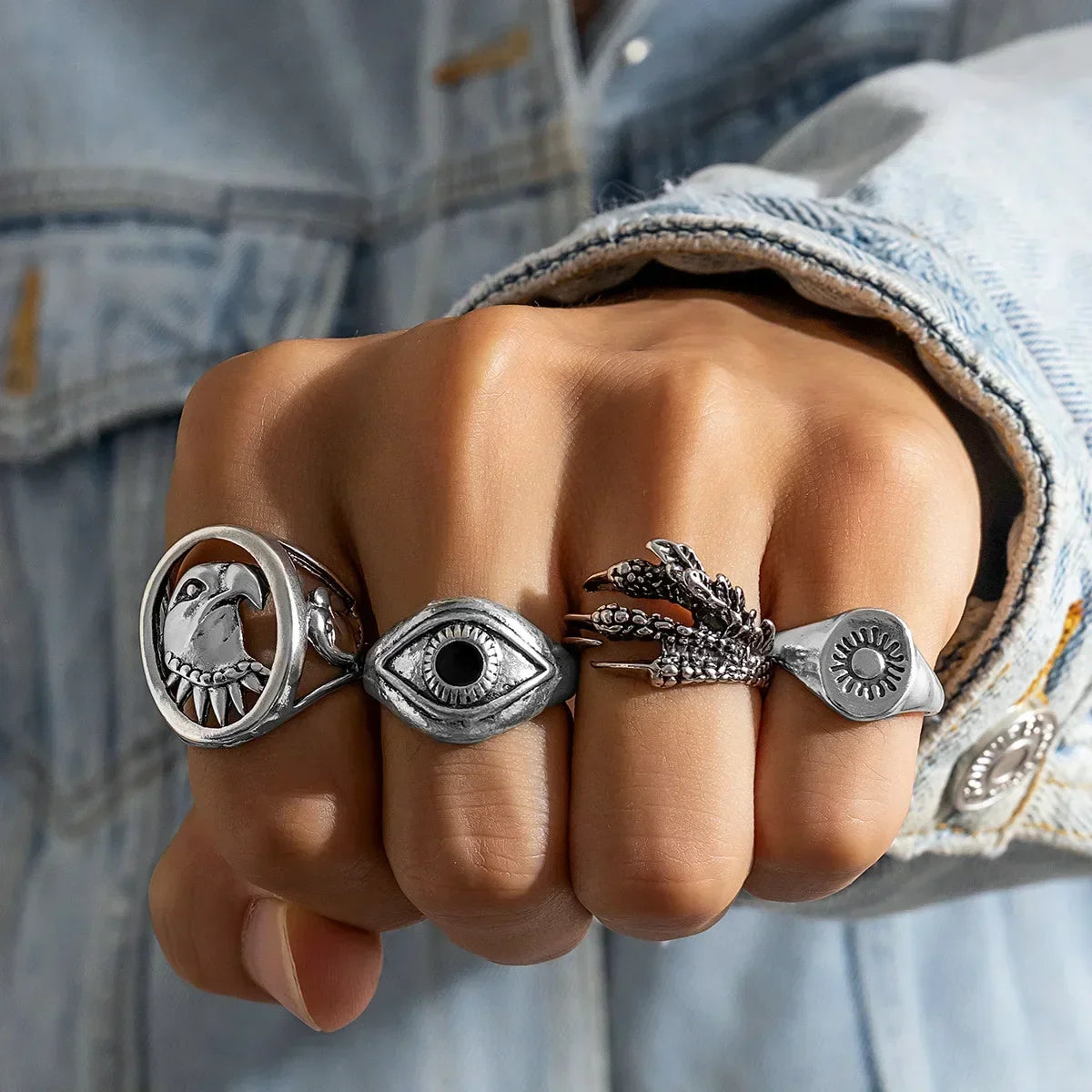 Gem Rings Set