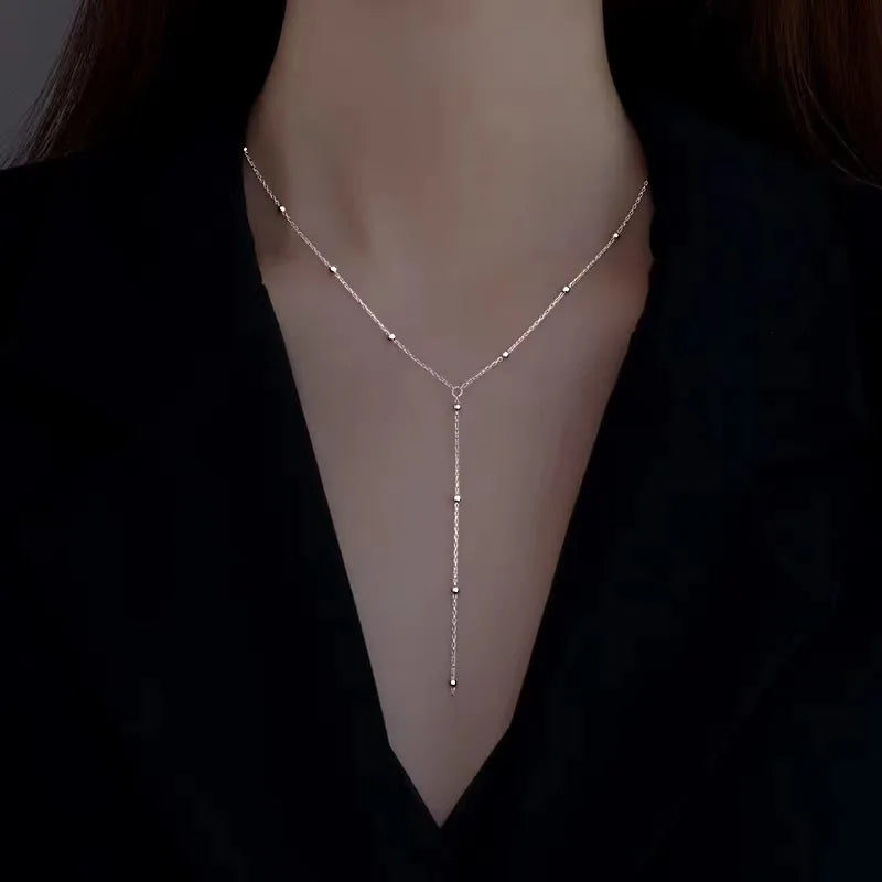 Long Crystal Necklace