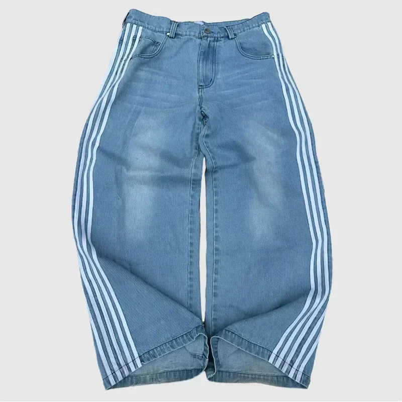 Striped Baggy Jeans