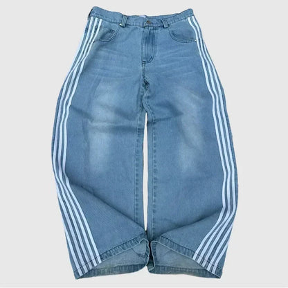 Striped Baggy Jeans