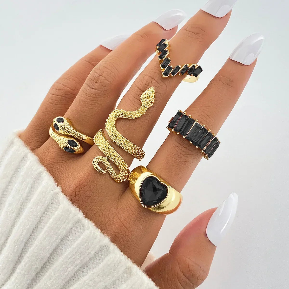 Gem Rings Set