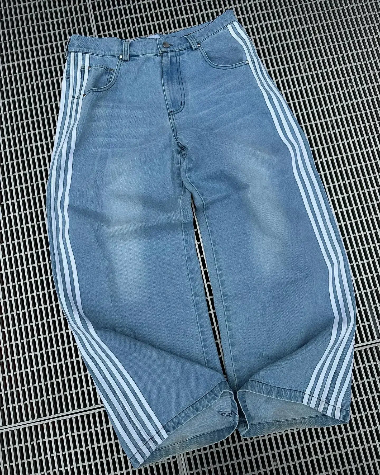 Striped Baggy Jeans