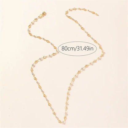 Long Crystal Necklace