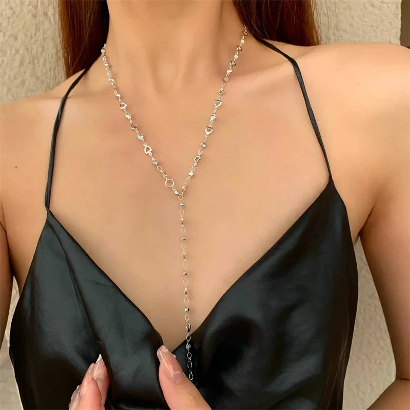 Long Crystal Necklace