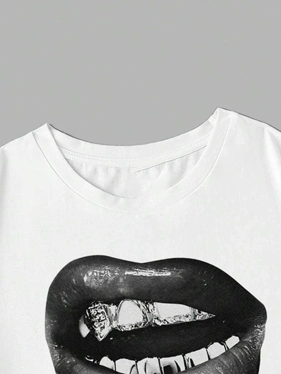 Teeth Print Top