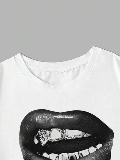 Teeth Print Top
