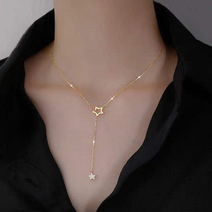 Long Crystal Necklace