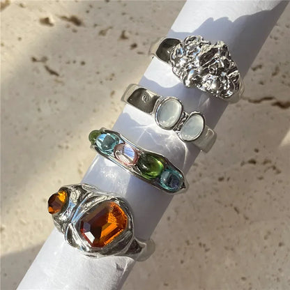 Gem Rings Set