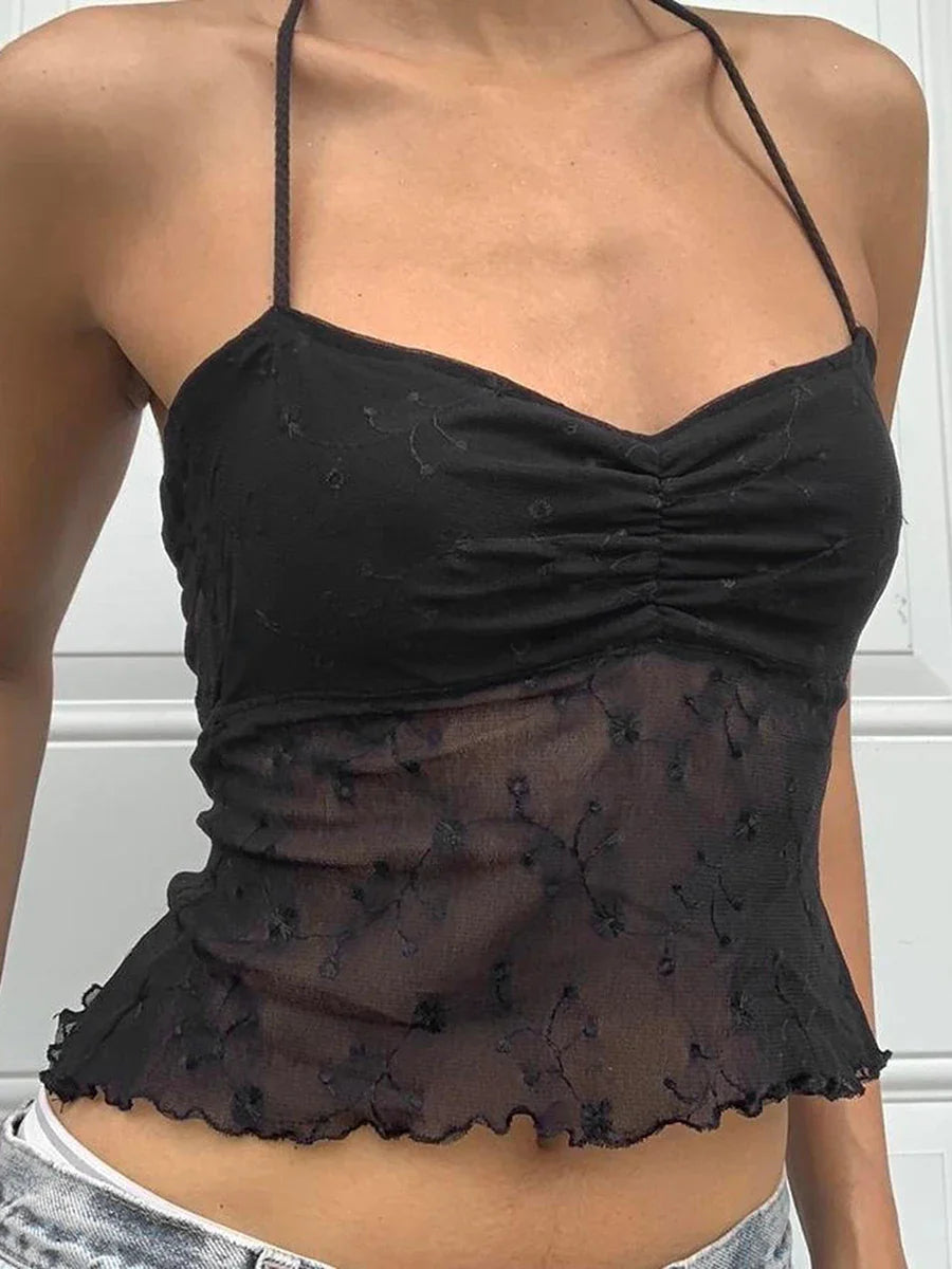 Mesh Halter Top