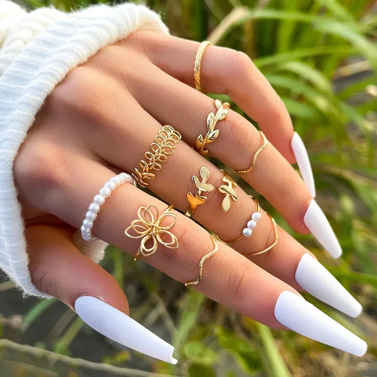 Gem Rings Set