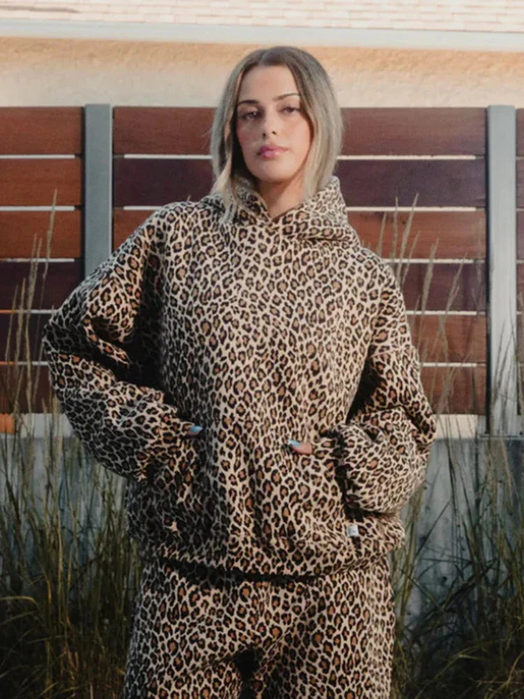 Leo Print Hoodie