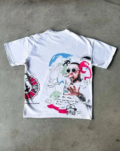 Oversized Printed Tee
