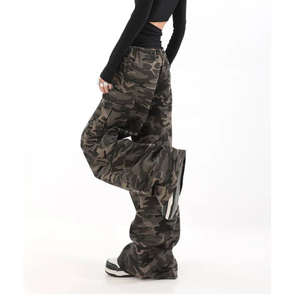 Camouflage Wide Leg Pants