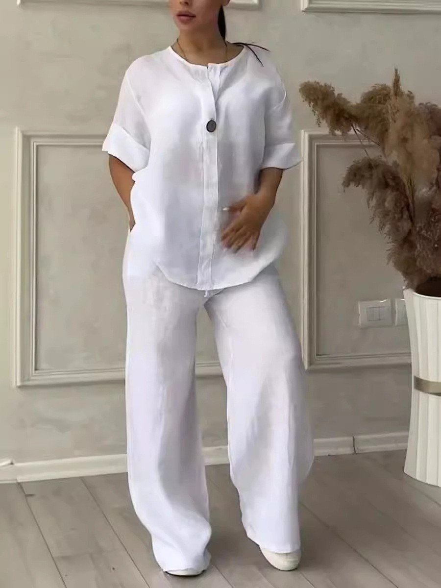 Elegantes Leinen Set