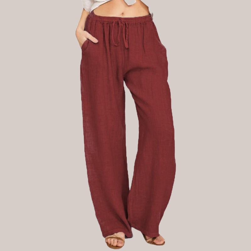 Leichte Leinen Hose