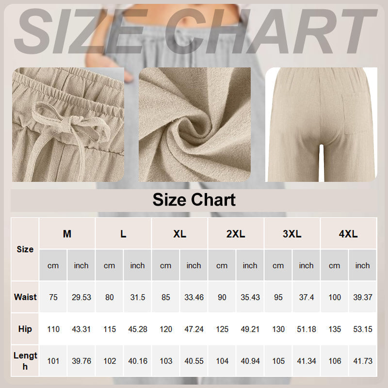 Leichte Leinen Hose